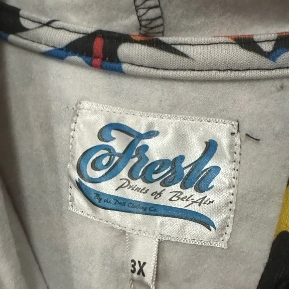 Fresh Prince of Belair  Vintage hoodie Crown Graffiti Mens 3X - Picture 11 of 16